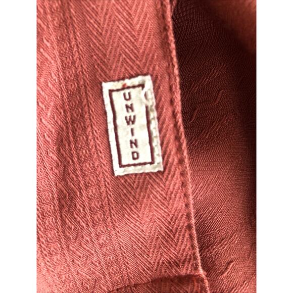 Joe Marlin Mens Casual Rust Red Short Sleeve Button Down XXL Rayon Blend - Picture 5 of 7